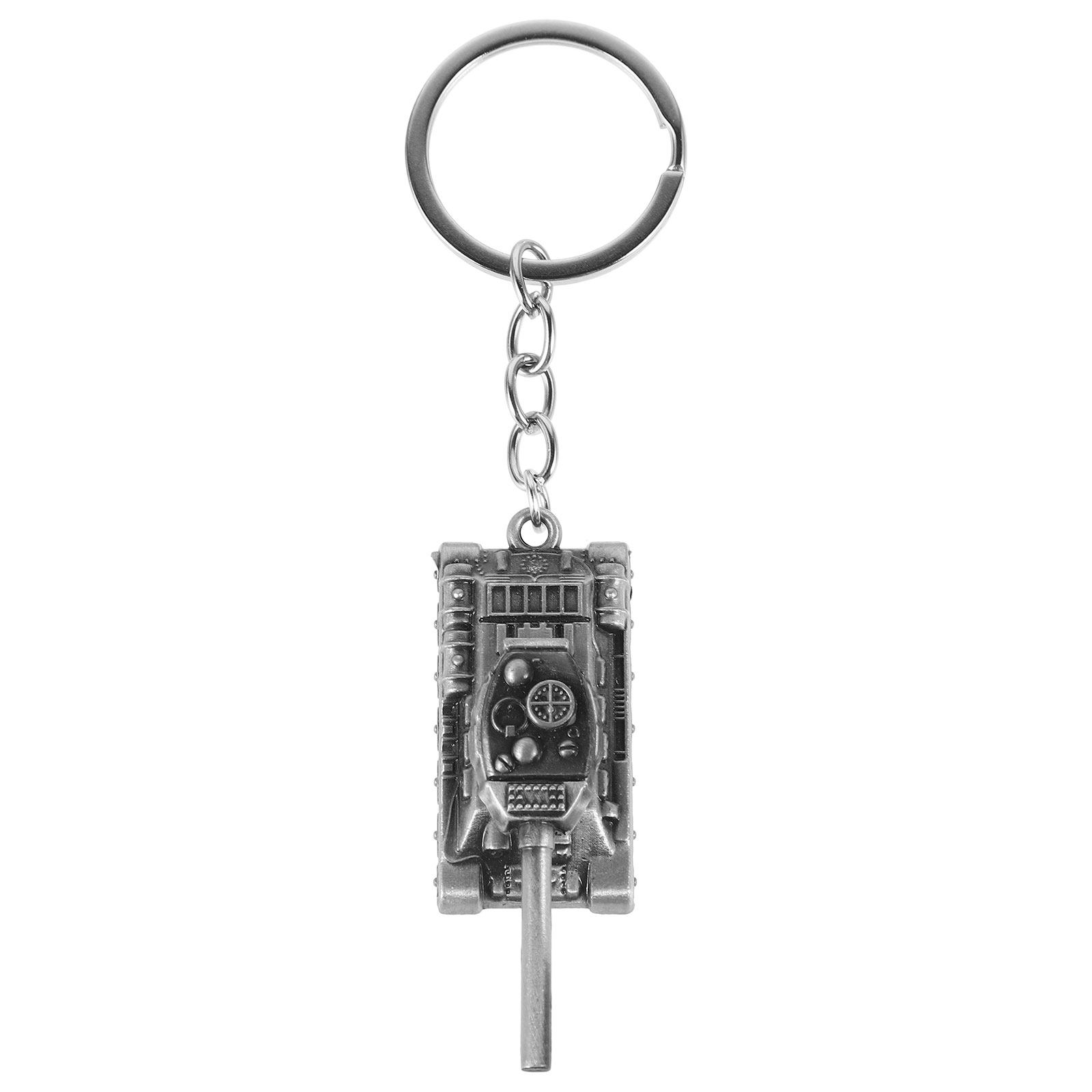 Men'S Accessories Premium - Premium Alloy 3D Tank Keychain Compact
