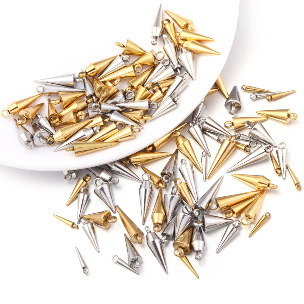 10PCS Stainless Steel Cone Cha - đánh giá và giá Men Accessories Earrings