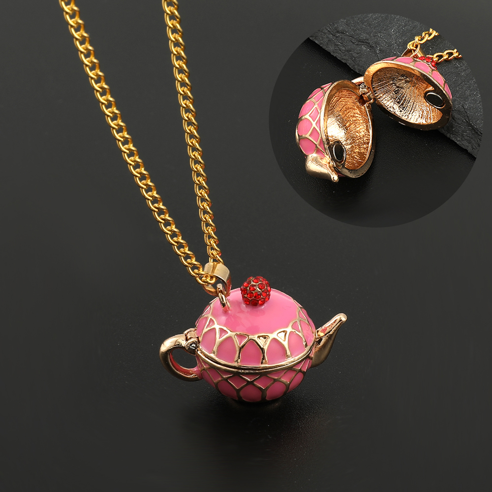 Creative Vintage Teapot Locket - đánh giá và giá Men Accessories Locket