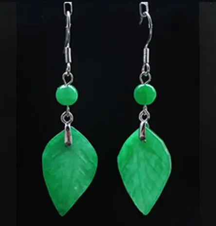 Customized Natural Green Jade  - đánh giá và giá Men Accessories Earrings