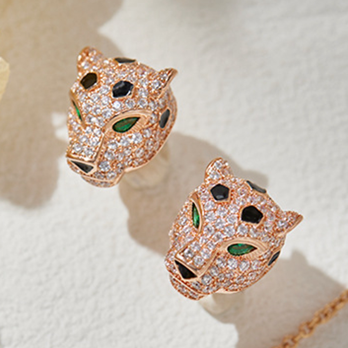 Couple's Black Panther Leopard - đánh giá và giá Men Accessories Earrings