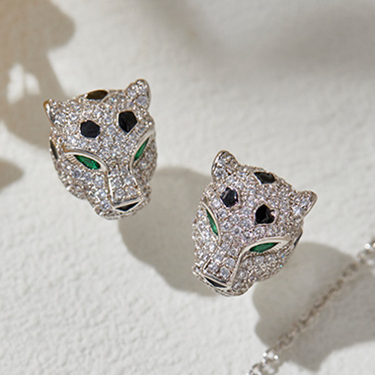 Couple's Black Panther Leopard - đánh giá và giá Men Accessories Earrings