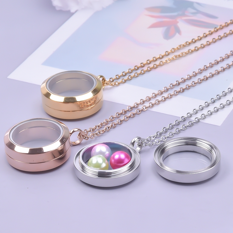 Never Fade Round Stainless Ste - đánh giá và giá Men Accessories Locket