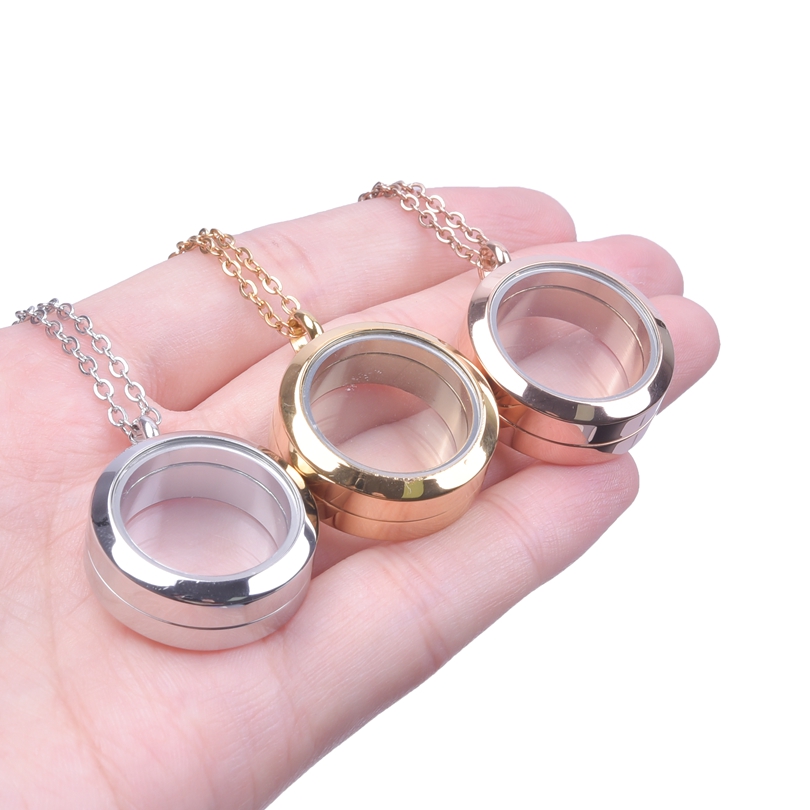 Never Fade Round Stainless Ste - đánh giá và giá Men Accessories Locket