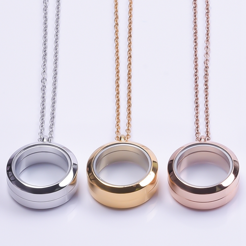 Never Fade Round Stainless Ste - đánh giá và giá Men Accessories Locket