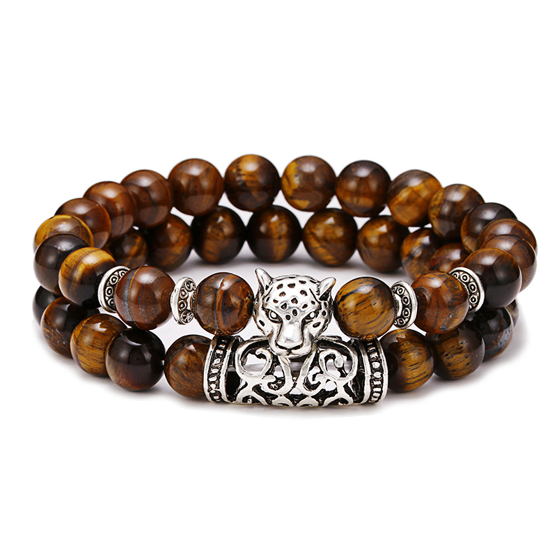 Premium 2Pcs/Set Leopard Beade - đánh giá và giá Men'S Accessories Premium