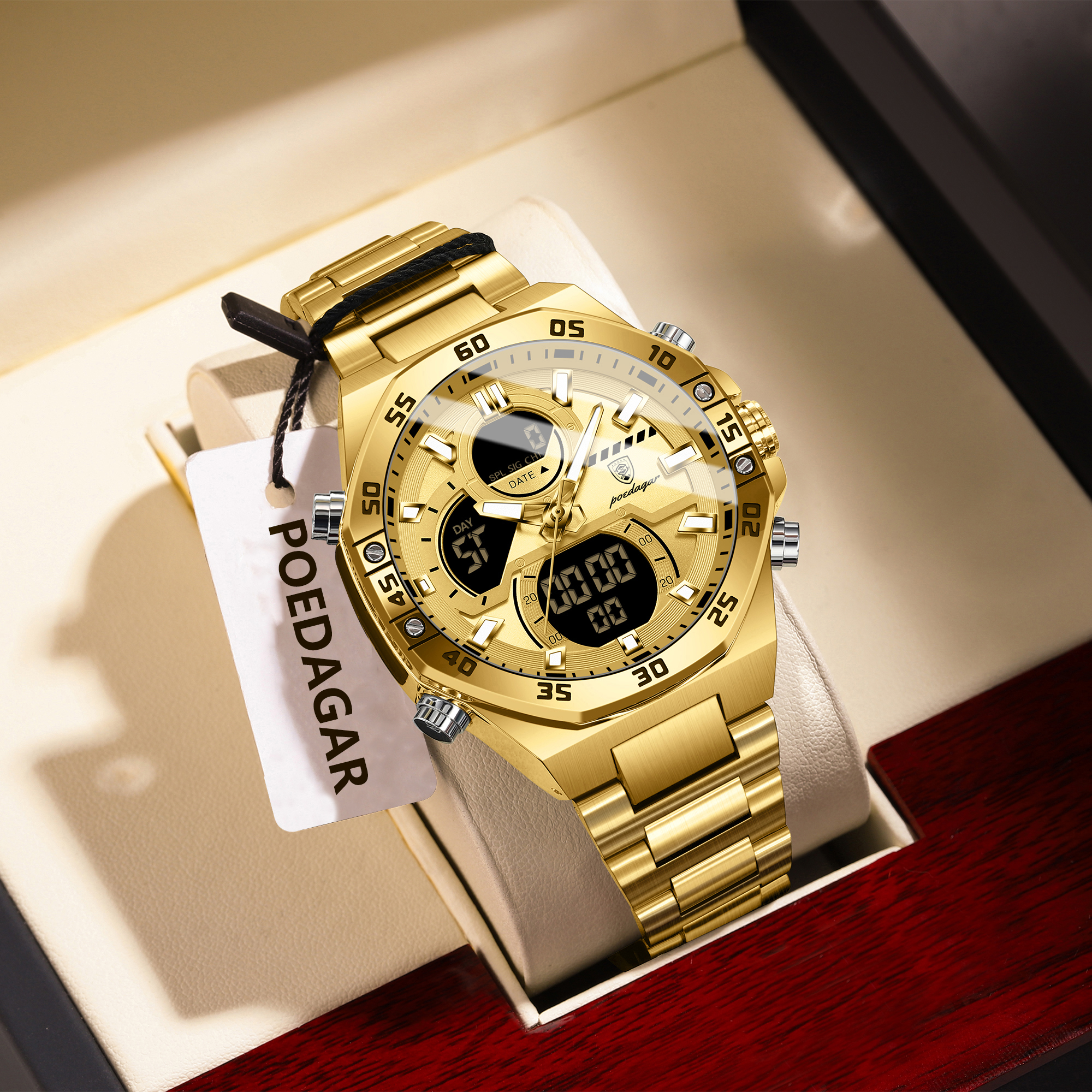 POEDAGAR Sport Men Watch LED W - đánh giá và giá Men'S Accessories Jewelry Bracelet