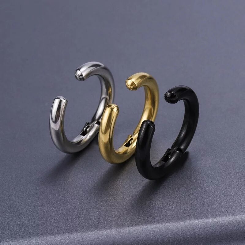 2/6Pcs Fake Huggie Hoop Earrin - đánh giá và giá Men Accessories Earrings