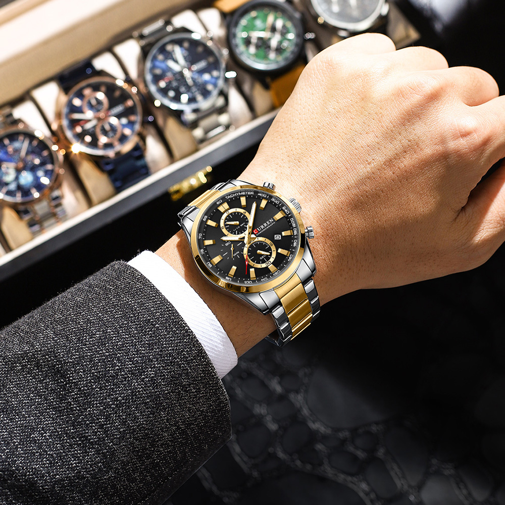 CURREN Casual Quartz Chrono Sp - đánh giá và giá Men'S Accessories Jewelry Bracelet