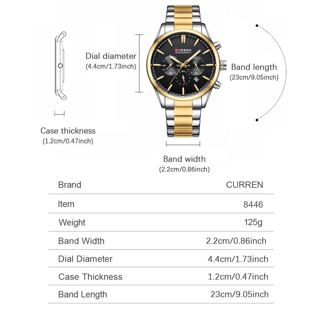 CURREN Casual Quartz Chrono Sp - đánh giá và giá Men'S Accessories Jewelry Bracelet