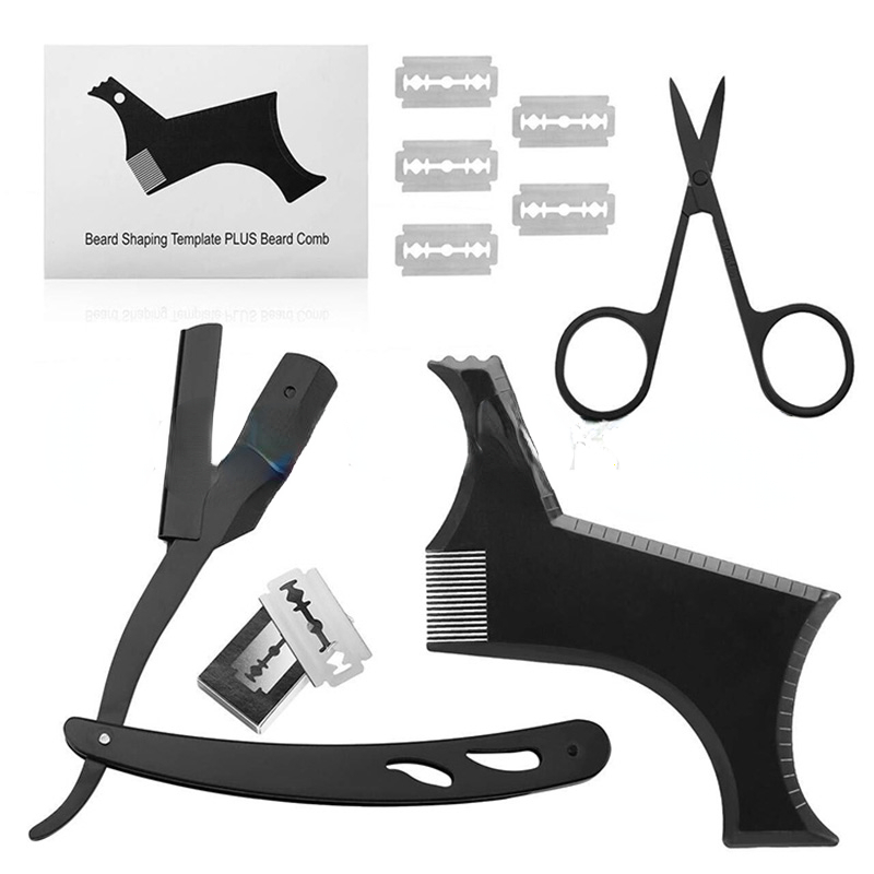 Beard Template Shaping Tool Se - đánh giá và giá Men Accessories Combo Set