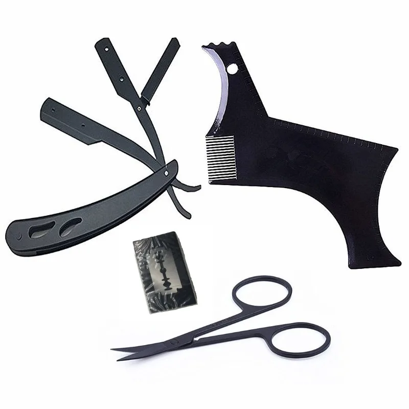 Beard Template Shaping Tool Se - đánh giá và giá Men Accessories Combo Set