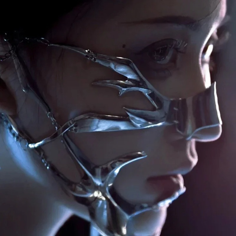 Cyberpunk Metal Mask Niche Des - đánh giá và giá Men Accessories Earrings