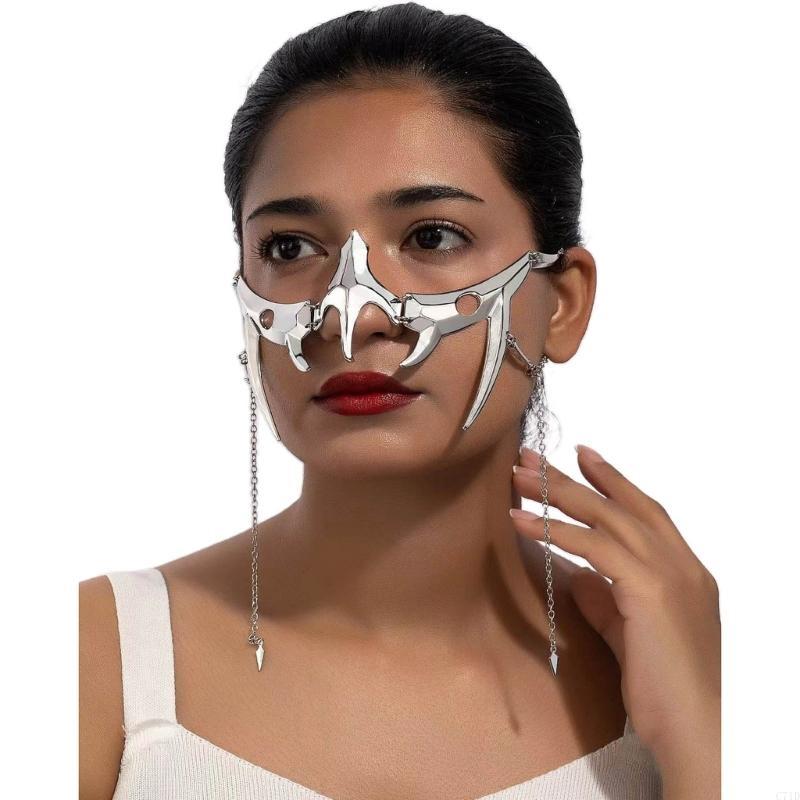  Mechanical Irregular Mask Fac - đánh giá và giá Men Accessories Earrings