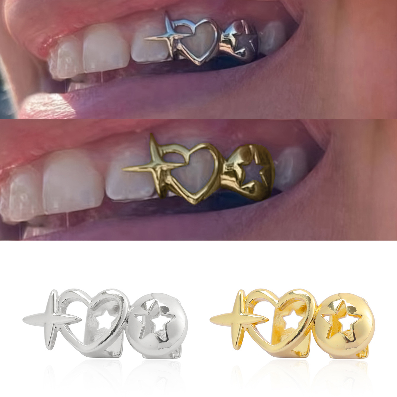 Punk Hip Hop Hollow Heart Teet - đánh giá và giá Men Accessories H&M
