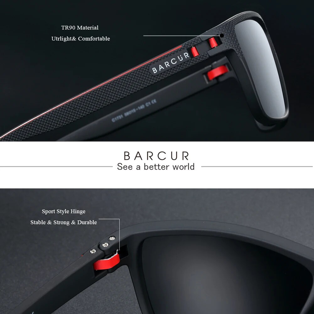 BARCUR Design TR90 Sunglasses  - đánh giá và giá Men'S Accessories Designer