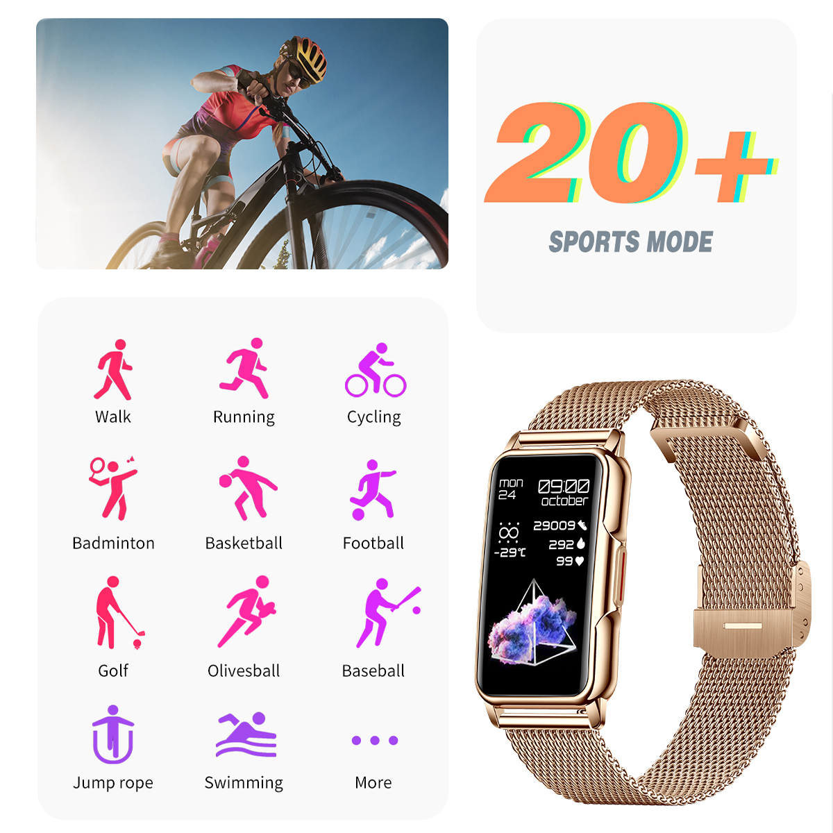 LIGE Smart Watch Men Women Fit - đánh giá và giá Men'S Accessories Jewelry Bracelet